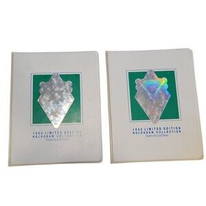 1992 Upper Deck DENNY'S Limited Edition Hologram 26 Card Vinyl Holder Lot Of 2